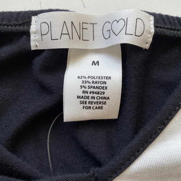 NWT Planet Gold Color Block Lightweight Spaghetti Strap Sun Dress Juniors Medium - Picture 3 of 7